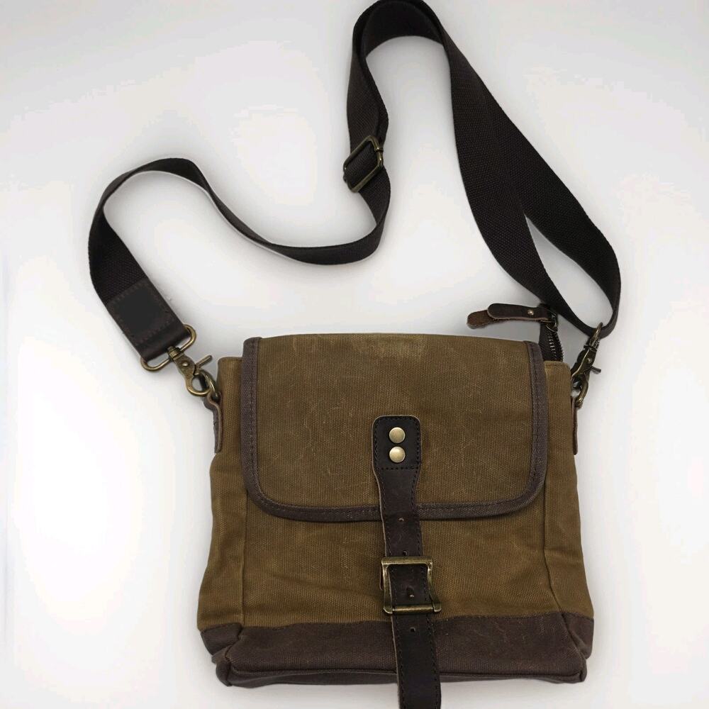 Retro Mini Waxed Canvas Crossbody Bag Waterproof Shoulder Bags for Travel Boho